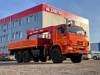 Бортовой КАМАЗ 43118 с КМУ SUNHUNK S3005 (дв. Cummins, без сп/места)_0